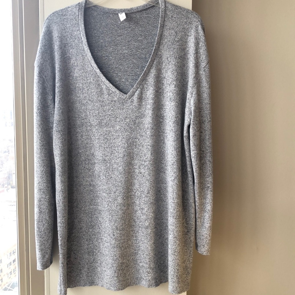 BP Grey V-Neck Sweater